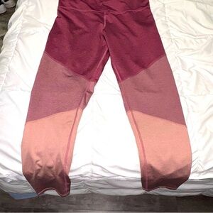 Old Navy Go-Dry Color Block Full Length High Rise Leggings XXL Pink